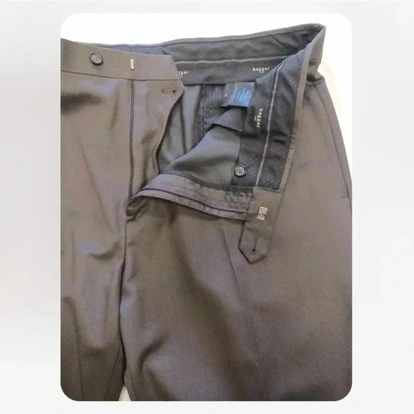 Haggar 100% Wool Charcoal 2 Piece  Suit Size 46 S/P - Picture 9 of 14